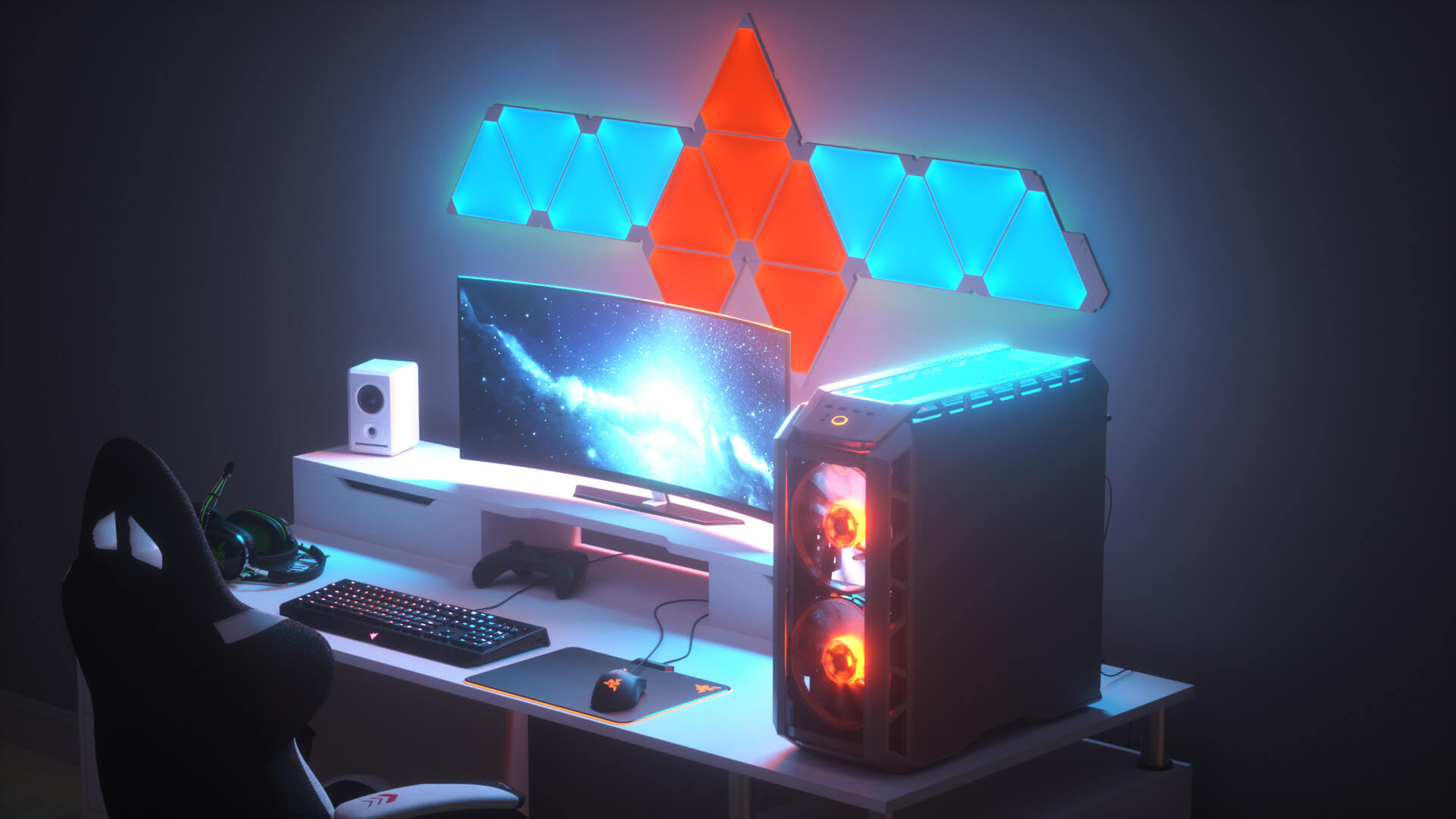 Best nanoleaf gaming room design ideas inspiration 2