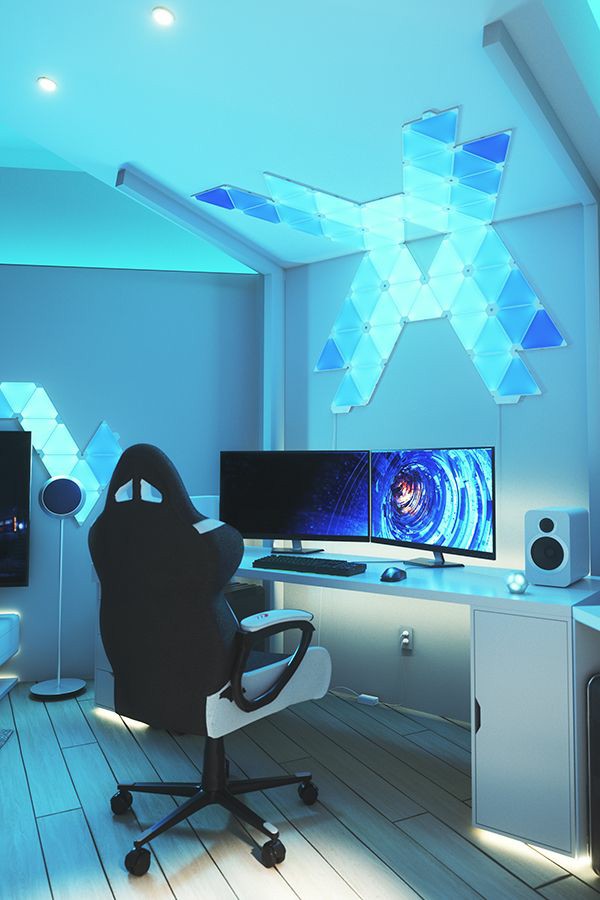 Best Nanoleaf gaming room design ideas inspiration 10